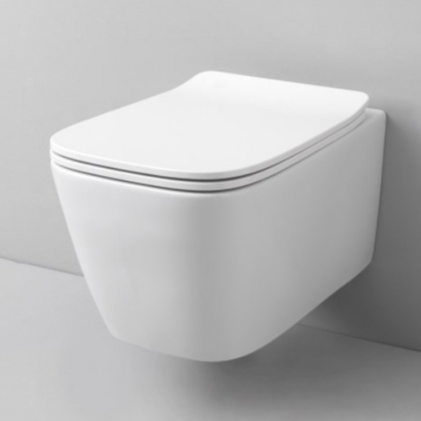 Artceram A16  Унитаз подвесной безободковый 36х52 см, с креплениями,  цвет: белый, сиденье на выбор