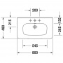 Duravit DuraStyle Раковина 80х48 см, 1 отв., цвет: белый