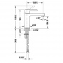 Duravit B.2 Смеситель для раковины, 1 отв., излив 139мм, цвет: хром