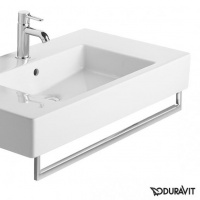 Duravit D-Code Полотенцедержатель труба с квадратным сечением, 80.8x1.4см, хром