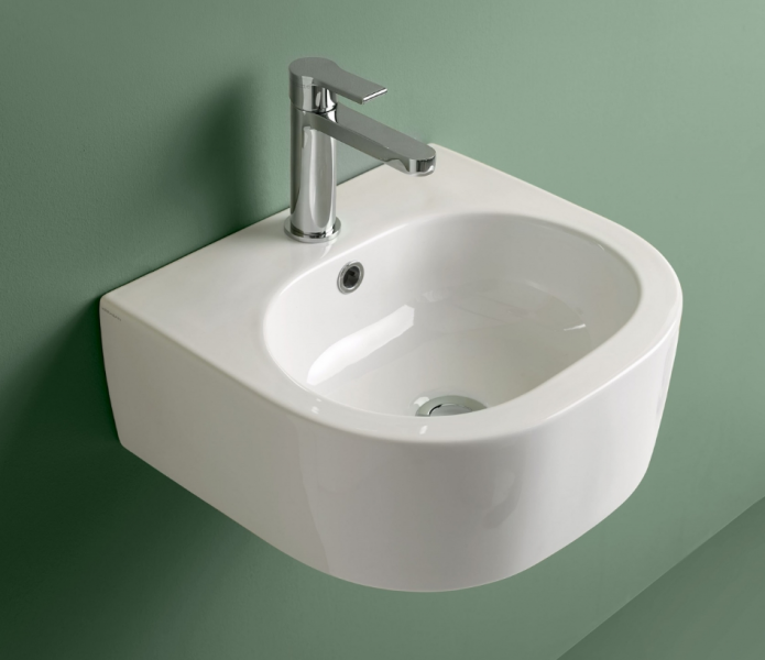 Kerasan Flo Раковина 40х37 см, 1 отв., цвет: белый