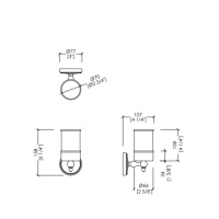Devon&Devon Dorothy Стаканчик (керамика белая) для зубных щеток подвесной, цвет: бронза/белый