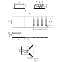 Carlo Frattini Wellness Верхний душ на два режима, настенный монтаж, цвет: хром