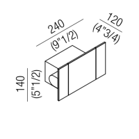 Agape Sen Настенный блок управления смесителя для душа или ванной кран, цвет: черный