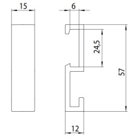 EMCO Loft Набор крючков 3шт, подвесной, цвет: белый