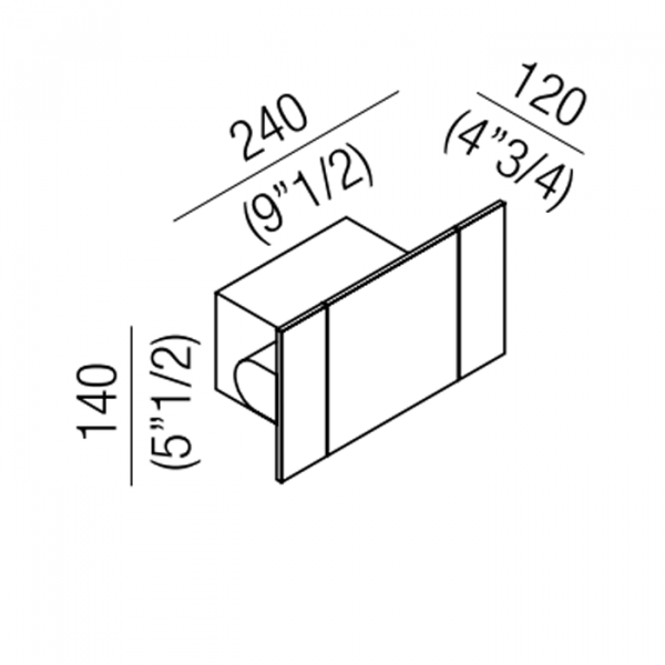 Agape Sen Настенный блок управления смесителя для душа или ванной кран, цвет: черный