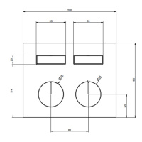 Gessi Hi-Fi Термостат для душа, с включением до 2 источников одновременно, внешняя часть, цвет: Black Metal Brushed PVD