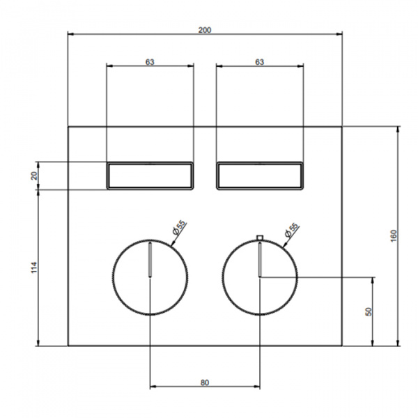 Gessi Hi-Fi Термостат для душа, с включением до 2 источников одновременно, внешняя часть, цвет: Black Metal Brushed PVD