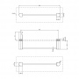 Gessi Rilievo Полотенцедержатель, 30 см, цвет: Black XL