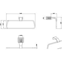 Gessi Mimi Полотенцедержатель &quotкольцо&quot 34см, подвесной, цвет: хром