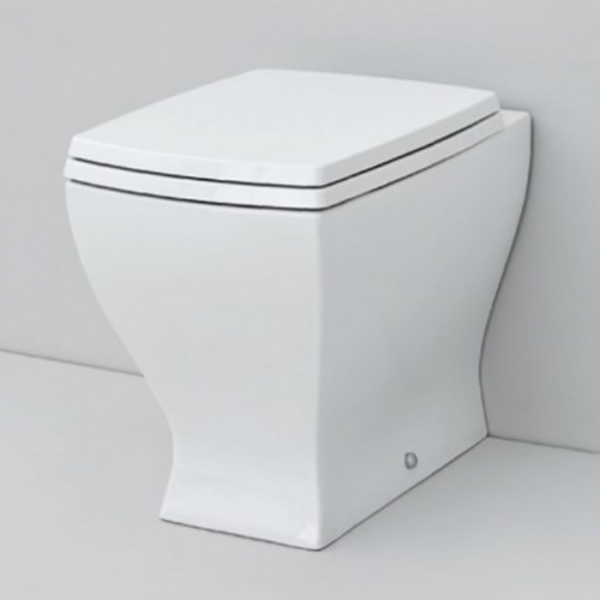 Artceram JAZZ Унитаз приставной слив универсальный  54х36см c креплением, цвет: белый матовый, сиденье на выбор