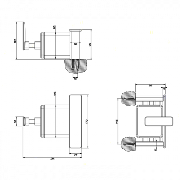 Gessi iSpa Дозатор для жидкого мыла подвесной, цвет: хром/белый
