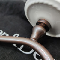 Devon&Devon Dorothy Вешалка-крючок подвесной, цвет: состаренная медь/белый