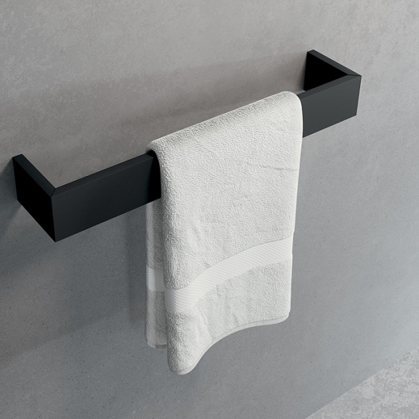 Novellini Kuadra Полотенцедержатель 30см., цвет: черный матовый