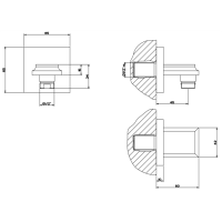 Gessi Eleganza Вывод воды на 1/2”, цвет: хром