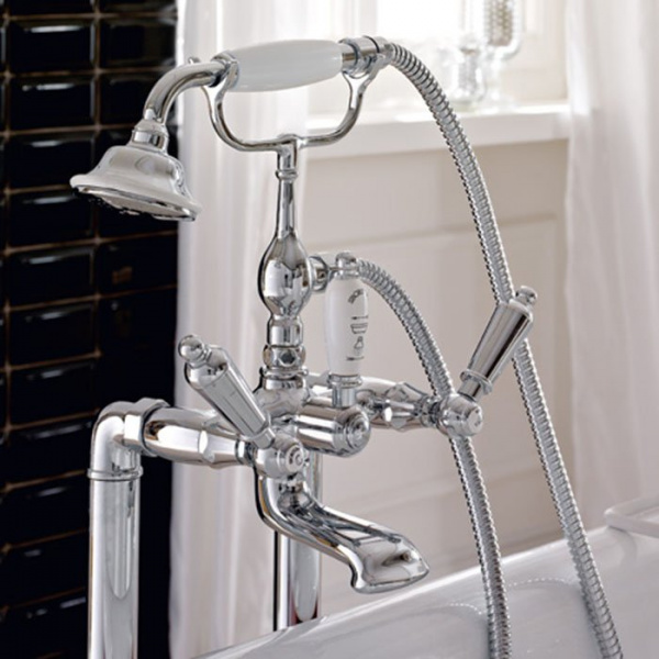 Sbordoni Livia Смеситель для ванны напольный h680мм с ручным душем, цвет: хром