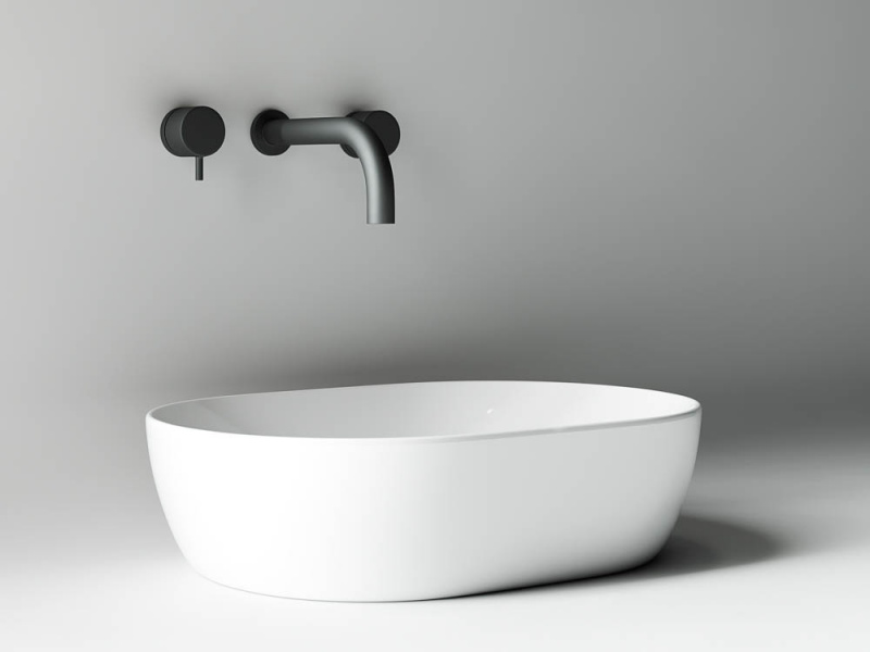 Умывальник чаша накладная овальная Element 480*350*130мм Ceramica Nova белый CN5010