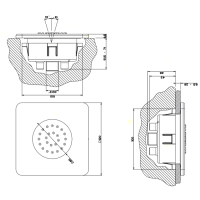 Gessi iSpa Боковая форсунка встраиваемая, цвет: хром