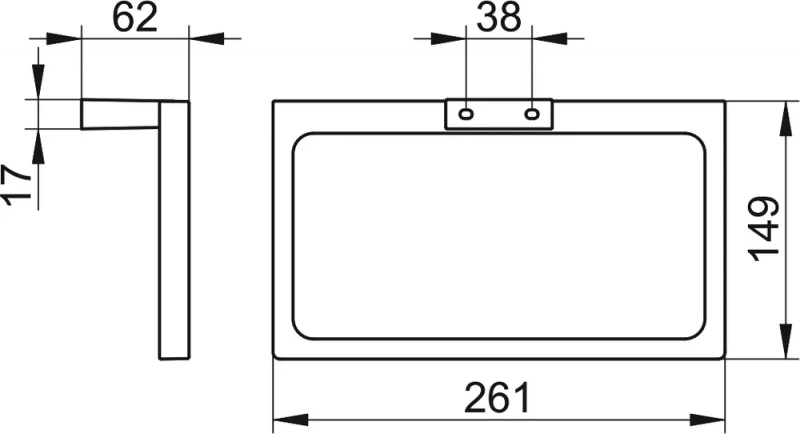 Полотенцедержатель Keuco Edition 11 11121010000 хром