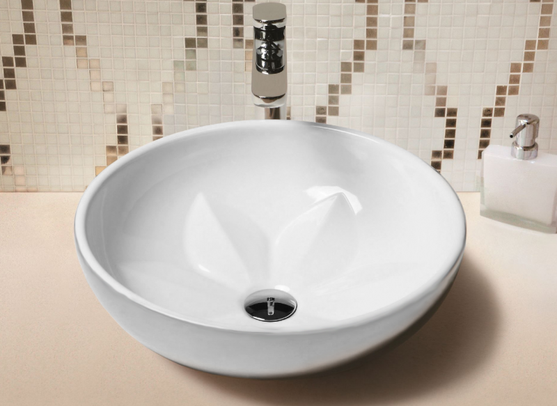 AZZURRA FLEUR Раковина 45х16 см, без отв., цвет: белый