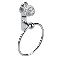 THG Marquise porcelaine blanche Полотенцедержатель - кольцо 18см., подвесной, цвет: хром/платина/белый фарфор