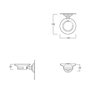 SIMAS Accessori Мыльница подвесная, цвет: хром