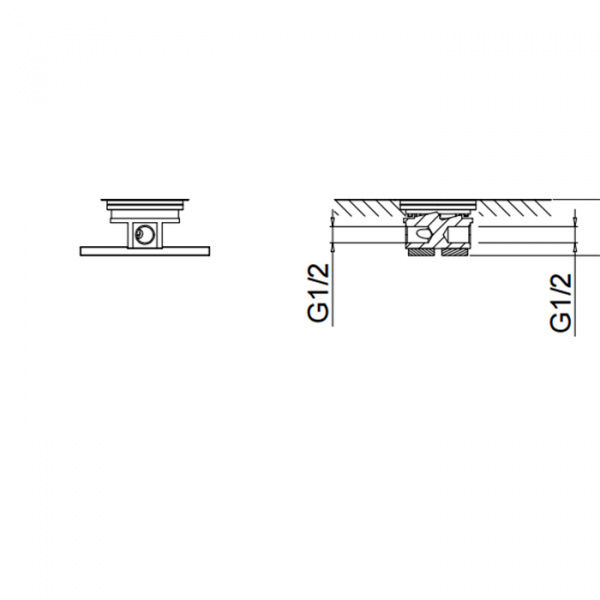 Fantini Внутренняя часть напольного смесителя, 1/2