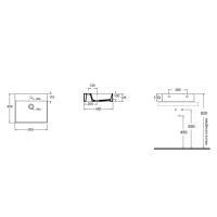 AZZURRA ELEGANCE Раковина 50х45 см, 1 отв., подвесная/накладная, цвет: белый