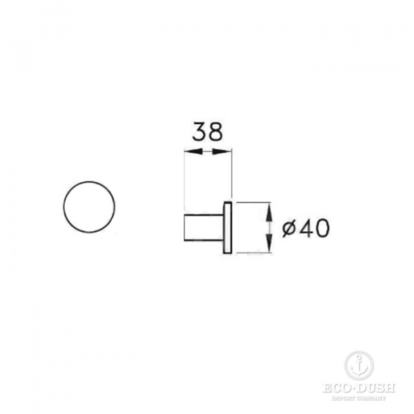 Stella Lucilla Крючок подвесная, цвет: хром