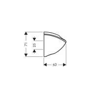 Hansgrohe Porter'C Держатель ручного душа, цвет: хром