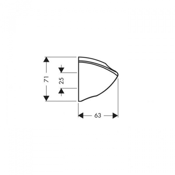 Hansgrohe Porter'C Держатель ручного душа, цвет: хром