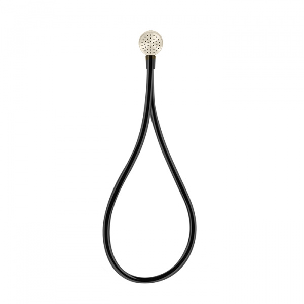 Gessi Hi-Fi Душевой магнитные комплект, состоящий из вывода воды, держателя, Darkflex шланга 1,50 м и лейки, цвет: Warm bronze brushed PVD