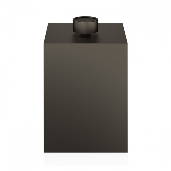 Decor Walther DW 76 Корзина для бумаги 17x17x27см, с крышкой, настольная, цвет: темная бронза