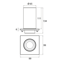 EMCO Liaison Стакан подвесной на рейлинг стекло прозрачное, цвет: хром