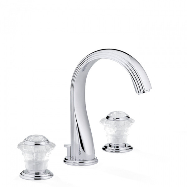 THG Dahlia Смеситель для раковины, 3 отв., цвет: хром