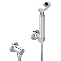 THG Mossi cristal clair Душевой комплект с ручным душем, шланг 1500 мм., держатель и подвод воды, цвет: хром