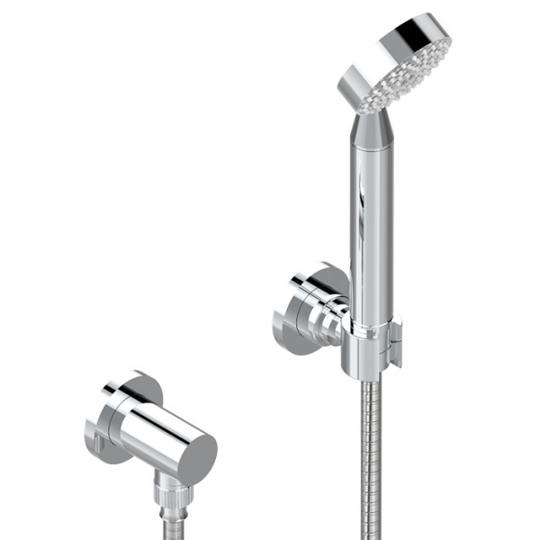 THG Mossi cristal clair Душевой комплект с ручным душем, шланг 1500 мм., держатель и подвод воды, цвет: хром