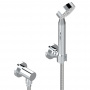 THG Mossi cristal clair Душевой комплект с ручным душем, шланг 1500 мм., держатель и подвод воды, цвет: хром