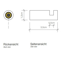 Decor Walther Mikado HAK1 Крючок подвесной, цвет: золото