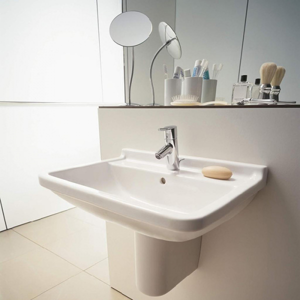 Duravit  Starck 3 Раковина 60х45 см, 1 отв., с полупьедесталом, цвет: белый