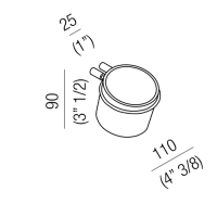 Agape Bucatini Мыльница керамическая, подвесная, цвет: белый