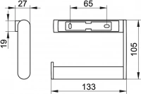 Держатель туалетной бумаги Keuco Plan 14962370000 черный