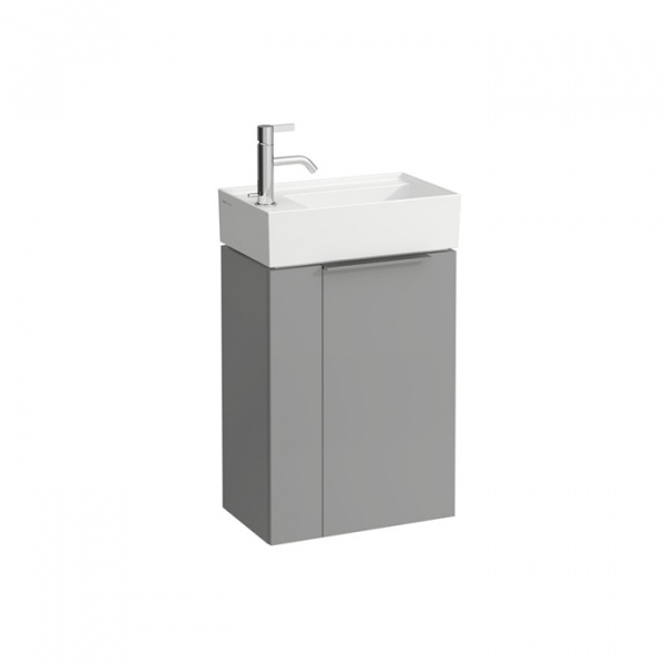 Laufen Kartell Тумба с раковиной, 44.5х27.5х61.5см, с 1 дверцей, с сифоном, цвет: серый матовый