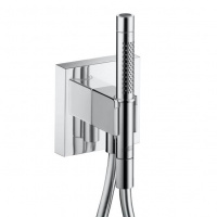 Axor Набор ручного душа: лейка с 2мя режимами, шланг 1,25 м, водорозетка, держатель лейки, цвет: хром