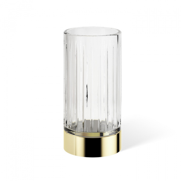 Decor Walther Century SMG Стакан настольный, граненое стекло, цвет: золото