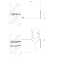 Gessi Inciso Shower Держатель для душевой лейки поворотный, цвет: black XL