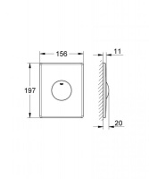 Панель смыва для унитаза Grohe Skate 38672SD0