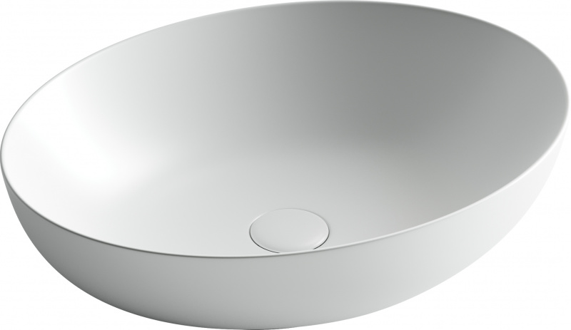 Умывальник чаша накладная овальная (цвет Белый Матовый) Element 520*395*130мм Ceramica Nova белый матовый CN6017MW
