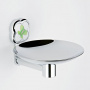 THG CAPUCINE VERT DECOR PLATINE Мыльница подвесная ø150 мм., декор зеленый, цвет: хром