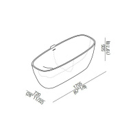 Agape Normal Ванна отдельностоящая 170.5х72х50.5 см